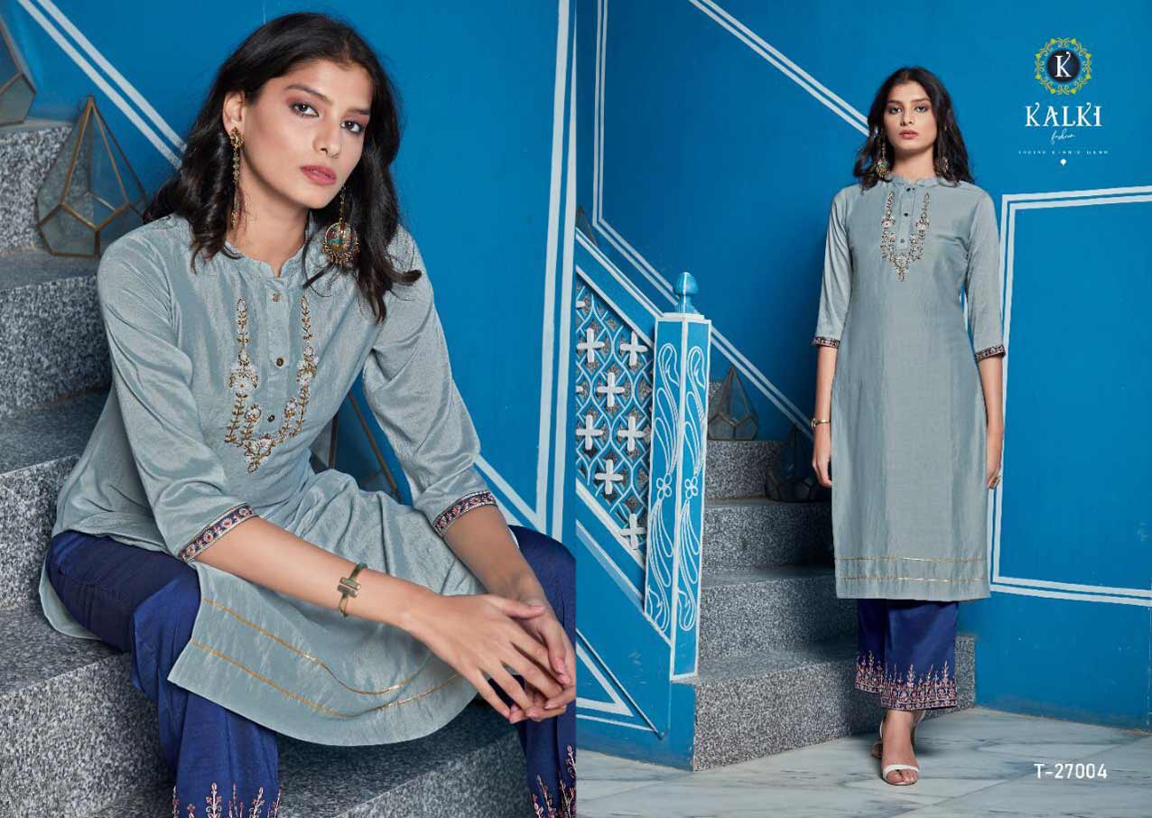 Kalki Tripling Vol-2 Cotton Viscose Kurti Sets Kalki Tripling Vol-2 Cotton Viscose Kurti Sets